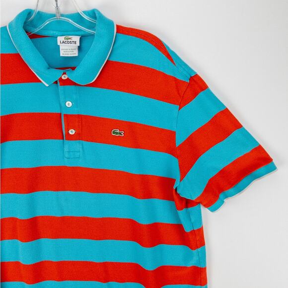 Lacoste Red Aqua Polo Shirt Men’s XL Logo Short Sleeve Regular Fit Classic Look - Picture 4 of 12